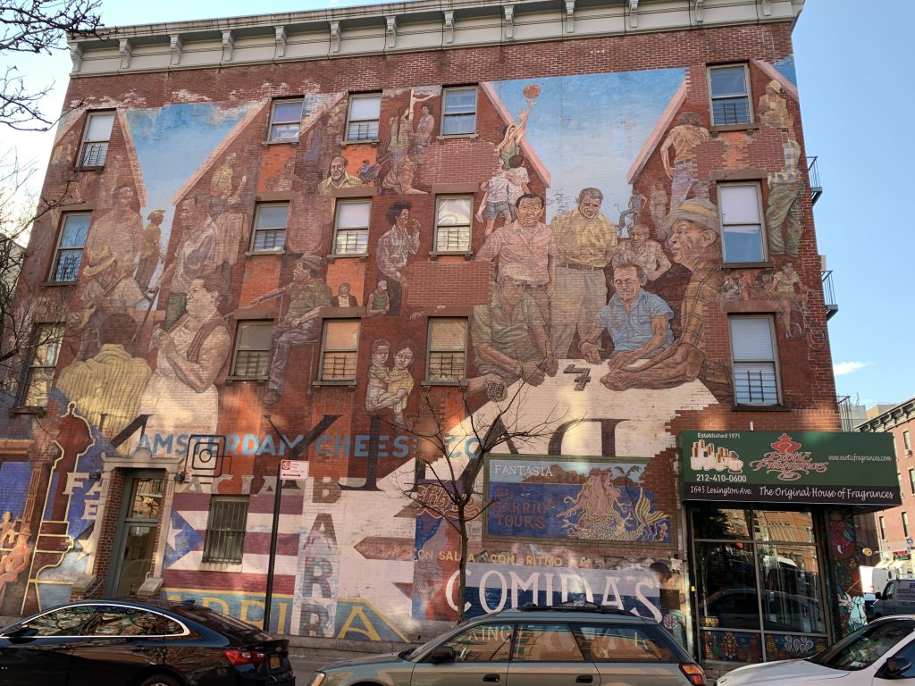 Mural en El Barrio (Harlem hispano, Nueva York)